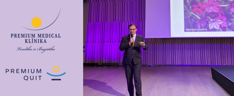 Dr. Māris Bukovskis konferences “Atkarība 21. gadsimtā – tendences un sabiedrības loma” ietvaros uzstājās ar lekciju par nikotīna atkarību