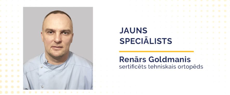 К команде присоединился новый специалист - сертифицированный технический ортопед Ренарс Гольдманис!