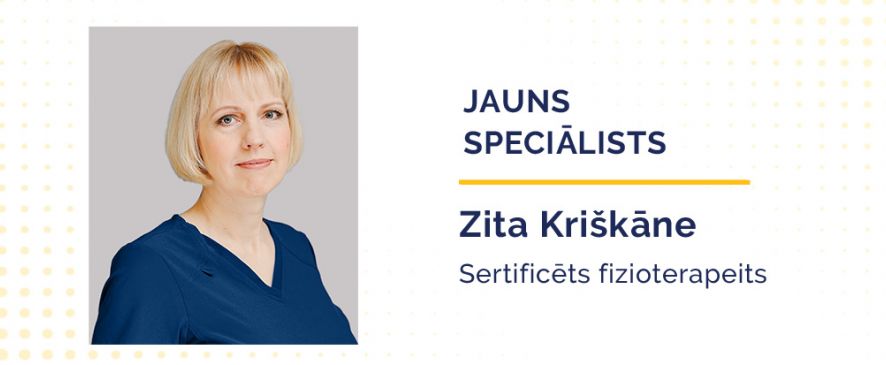 К коллективу Premium Medical присоединился новый специалист – сертифицированный физиотерапевт Зита Кришкане!
